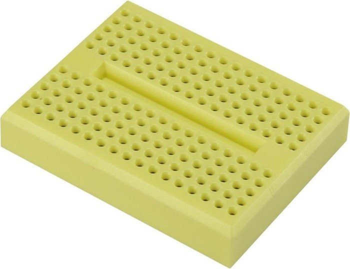 Breadboard, number of pins 170, 46x36mm, yellow (various Manufacturer)