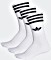 adidas Crew Socks white/black, 3 pair (S21489)