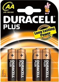 Duracell Plus Mignon AA, 4er-Pack