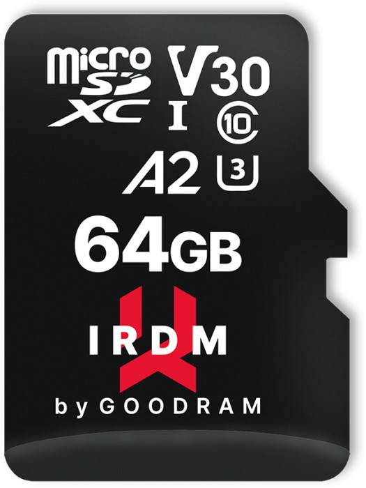 goodram M2AA IRDM MICROCARD, microSD UHS-I U3, A2, V30