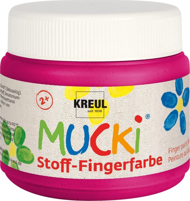 Kreul Mucki - Stoff-Fingerfarbe pink, 150ml