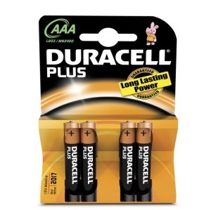 Duracell Plus Micro AAA, 4-pack