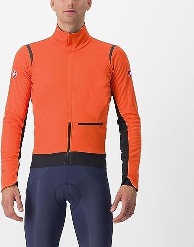 Castelli Alpha Doppio RoS kurtka rowerowa red pomarańczowy/black reflex (męskie)