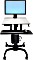 Ergotron WorkFit-C, Single HD z powierzchnia robocza (24-216-085)