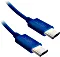 SBS Mobile USB-C auf USB-C Textilkabel 1.5m blau (TECABLETISSUETCCB)