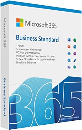 Microsoft 365 Business Standard, 1 year, PKC (German) (PC/MAC)