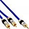 InLine 3.5mm Klinke/Cinch Audio Kabel 1m blau (89931P)