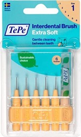 TePe x-soft szczoteczka do przestrzeni między zębami pomarańczowy, 6 sztuk