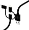 Hama 3in1 Multi-Ladekabel USB-A - Micro-USB USB-C und Lightning 1m schwarz (201536)