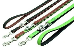 Karlie Buffalo Hundehalsband „Waidmannsheil“ – Weiches Büffelleder, Grün-schwarz, Verstellbar