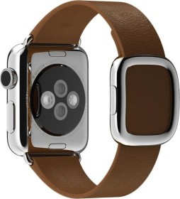 Apple modernes Lederarmband Medium für Apple Watch 38mm braun