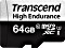Transcend High Endurance 350V R95/W45 microSDXC 64GB Kit, UHS-I U1, Class 10 (TS64GUSD350V)