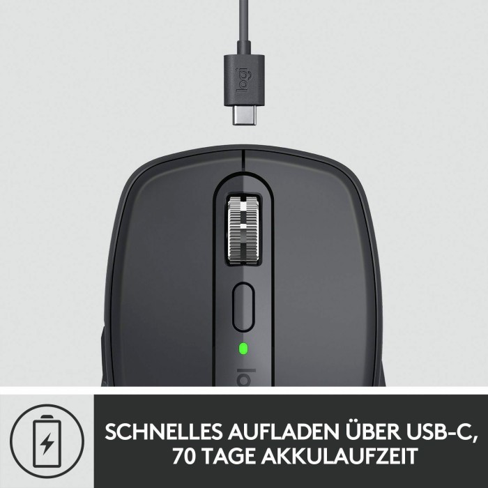 Logitech MX Anywhere 3 Graphite, schwarz, USB/Bluetooth