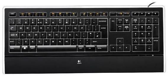 Logitech K740 Illuminated Keyboard, USB, DE