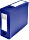 Exacompta Archivbox mit Druckknopf A4, 100mm, blau (59932E)