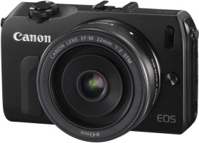 Canon EOS M schwarz mit Objektiv EF-M 22mm 2.0 STM (6609B065)