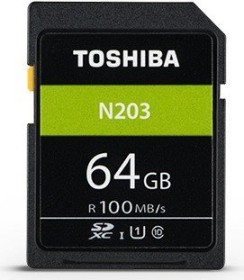 Toshiba High Speed N203 R100 SDXC 64GB, UHS-I U1, Class 10