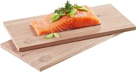 Fulton Fish Market Zedernholz-Grillbretter – 2 Stück, Für Fisch & Meeresfrüchte Auf Grill Oder Im Ofen