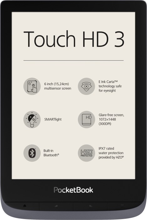 PocketBook Touch HD 3, metallic grey