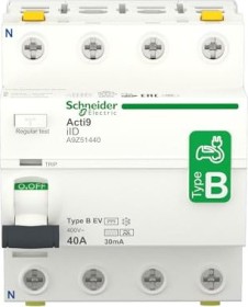 Schneider Electric Fehlerstrom-Schutzschalter Elektroladestation iID 4P 40A Typ B-EV 30mA