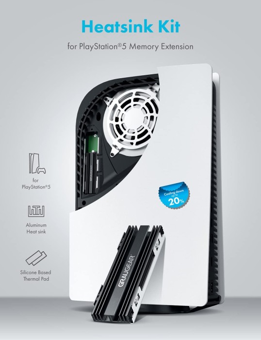 Graugear Kühler für PS5 SSD-Speichererweiterung