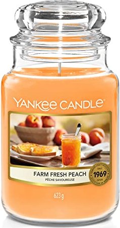 Yankee Candle Fresh Peach Duftkerze, 623g