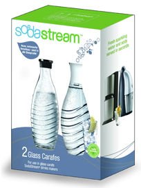 SodaStream Glaskaraffe Sodaflasche 0.7l, 2 Stück