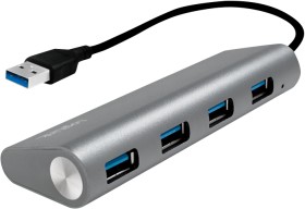 LogiLink USB-Hub, 4x USB-A 3.0, USB-A 3.0 [Stecker] (UA0307)