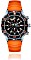 Chris Benz Depthmeter Chronograph 300m Taucheruhr korallenorange/orange (CB-C300-O-KBO)