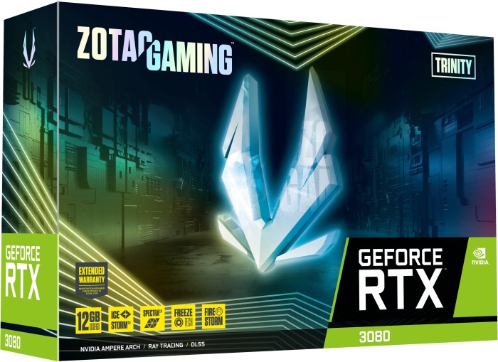 Zotac Gaming GeForce RTX 3080 Trinity LHR, 12GB GDDR6X, HDMI, 3x DP