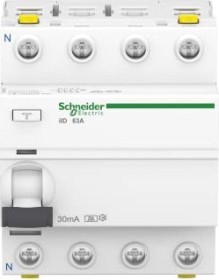 Schneider Electric Fehlerstrom-Schutzschalter iID 4P 63A 30mA Typ A