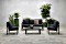 Garden Impressions Springs Lounge-Set, 4-tlg. carbon black/reflex black (80220FG)