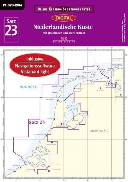 Delius Klasing Sportbootkarten Satz 23: Niederländische Küste (deutsch) (PC)