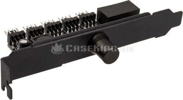 Lamptron CP120 V2 schwarz, PCI-Slotblende Lüftersteuerung 1-Kanal