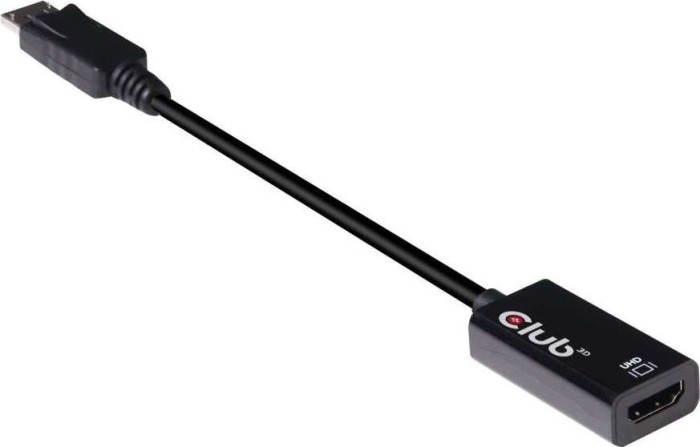 Club 3D DisplayPort 1.4 Stecker auf HDMI 2.0b Buchse