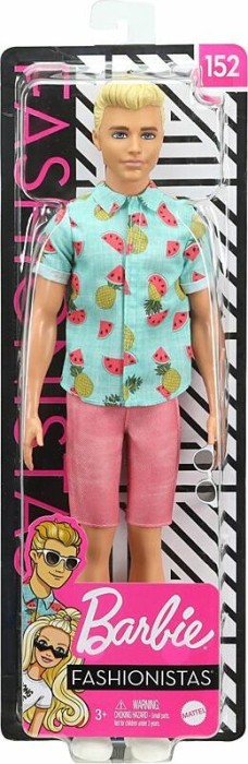 Barbie Fashionistas Doll Ken #154 Tropical Print Shirt GHW68 