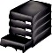 Leitz Plus koszyk na listy-szuflada A4, czarny, sztuk 4 (52100095#4)