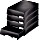 Leitz Plus koszyk na listy-szuflada A4, czarny, sztuk 4 (52100095#4)