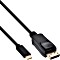 InLine USB-C mit DisplayPort/DisplayPort Adapterkabel, 1m (64121)