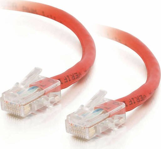 C2G Crossover-kabel patch, Cat5e, U/UTP, RJ-45/RJ-45, 0.5m, czerwony