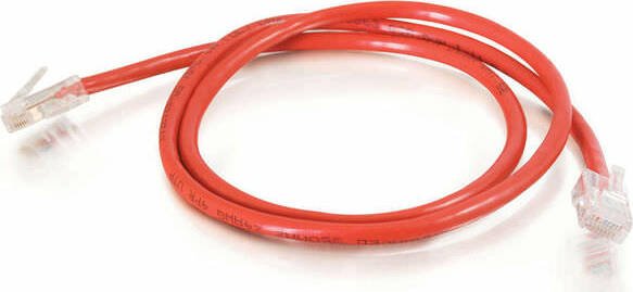 C2G Crossover-kabel patch, Cat5e, U/UTP, RJ-45/RJ-45, 0.5m, czerwony
