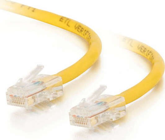 C2G Crossover-kabel patch, Cat5e, U/UTP, RJ-45/RJ-45, 0.5m, żółty