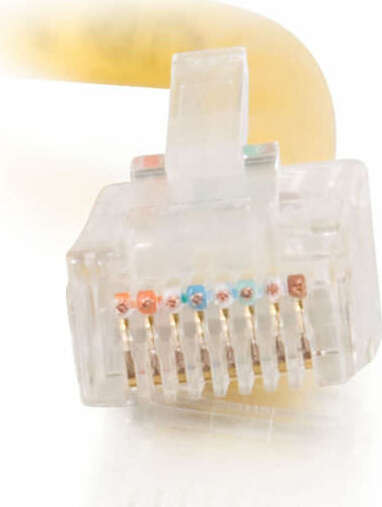 C2G Crossover-kabel patch, Cat5e, U/UTP, RJ-45/RJ-45, 0.5m, żółty
