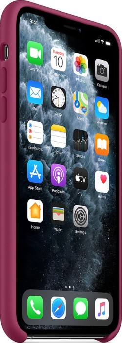 Apple Silikon Case für iPhone 11 Pro Max Granatapfel