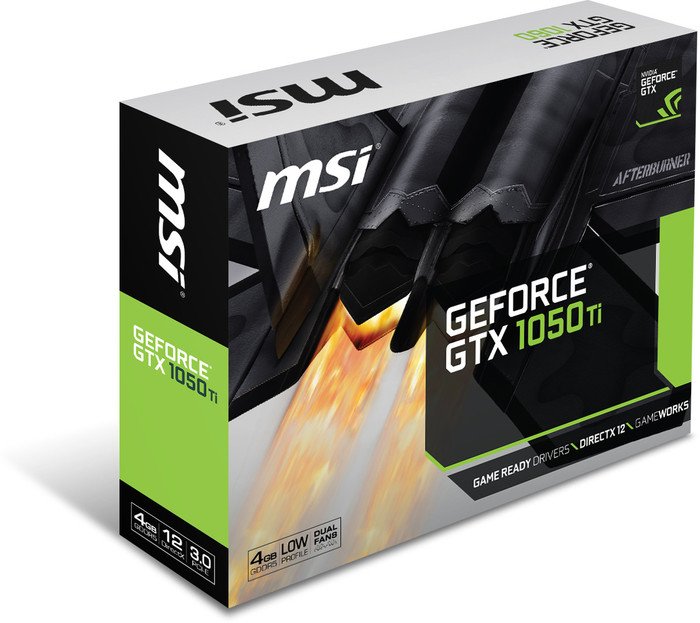 MSI GeForce GTX 1050 Ti 4GT LP, 4GB GDDR5, DVI, HDMI, DP