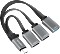 LogiLink Kabelpeitsche USB-Hub, 1x USB-A 3.0, 2x USB-A 2.0, USB-C 3.0 [Stecker] (UA0315)