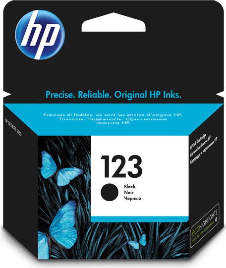 HP głowica drukująca z tuszem 123 czarny
