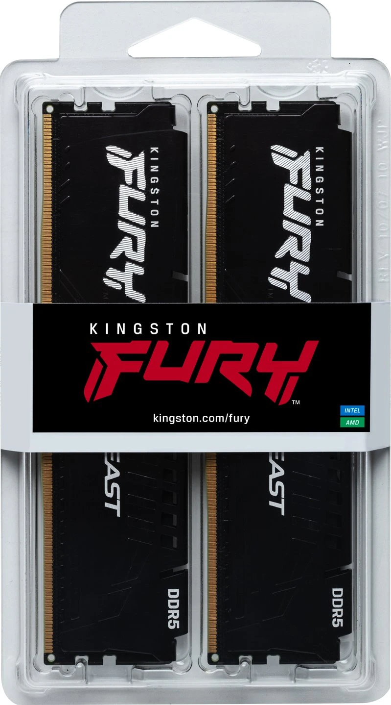 Kingston FURY Beast schwarz DIMM Kit 32GB, DDR5-6000, CL36 