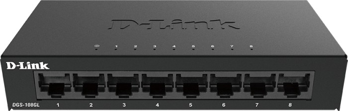 D-Link DGS-100 desktop Gigabit switch, 8x RJ-45