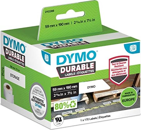 Dymo LW-Kunststoff-Etiketten, 1 Rolle a 170 Etiketten
